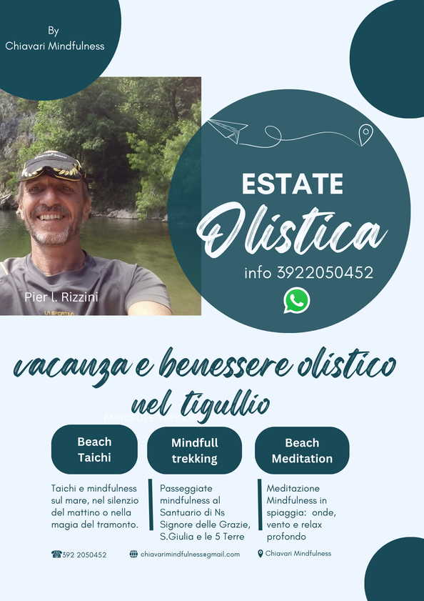 Cinque Terre olistiche Mindfulness, Trekking e Taichi in spiaggia.