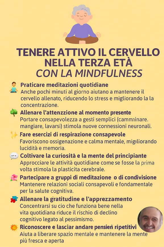 invecchiamento del cervello, come fermarlo con la minfulness